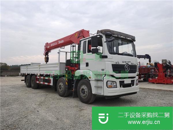 湖北出售二手陜汽德龍前四后八16噸隨車吊