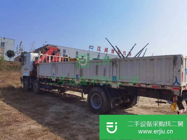 湖北出售二手華菱8噸折臂隨車吊