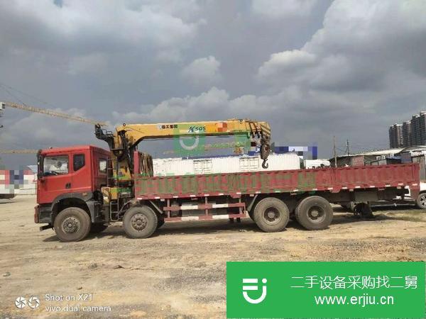 廣西出售二手16年徐工12T前四后八270馬力隨車吊