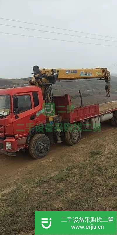 陜西出售二手19年前四后八徐工16噸隨車吊