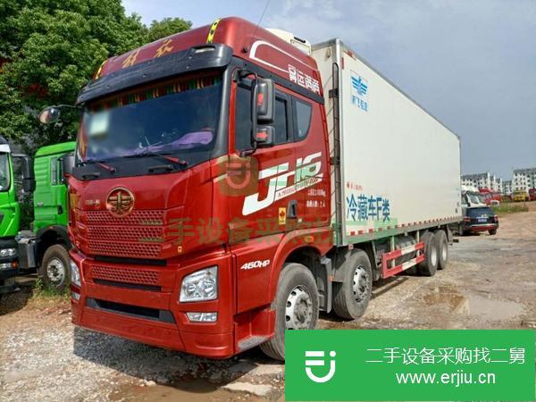 甘肅出售二手解放9米6冷藏車