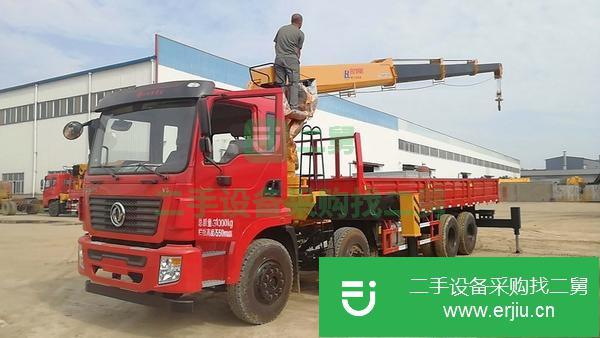 黑龍江出售二手國六大運8噸隨車吊5.1米