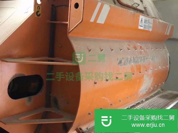 河北出售二手中聯180攪拌站一套,四斗鋼結構配料機