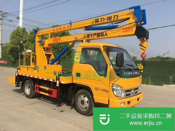 湖北出售二手福田國六藍牌高空作業