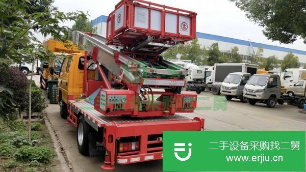 安微出售二手江鈴順達32米藍牌云梯搬家車