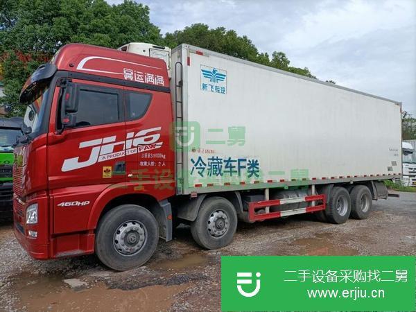 甘肅出售二手解放9米6冷藏車