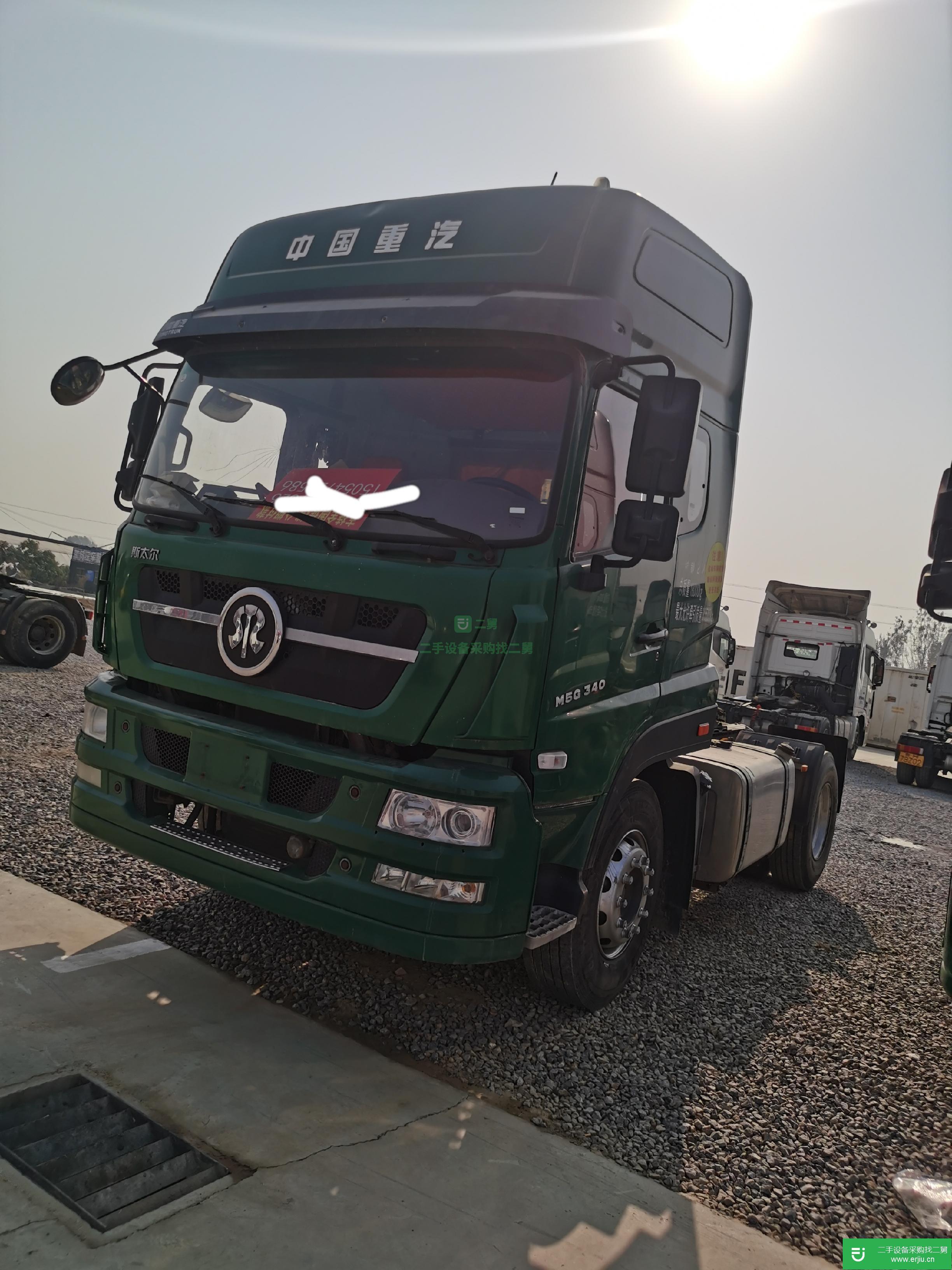 山東出售二手重汽斯太爾340馬力牽引車