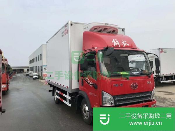 貴州出售二手解放4.2米156馬力冷藏車