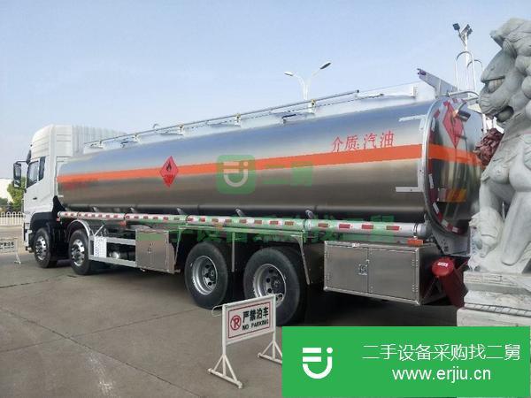 天津出售二手20噸東風(fēng)天龍前四后八鋁合金四軸油罐車