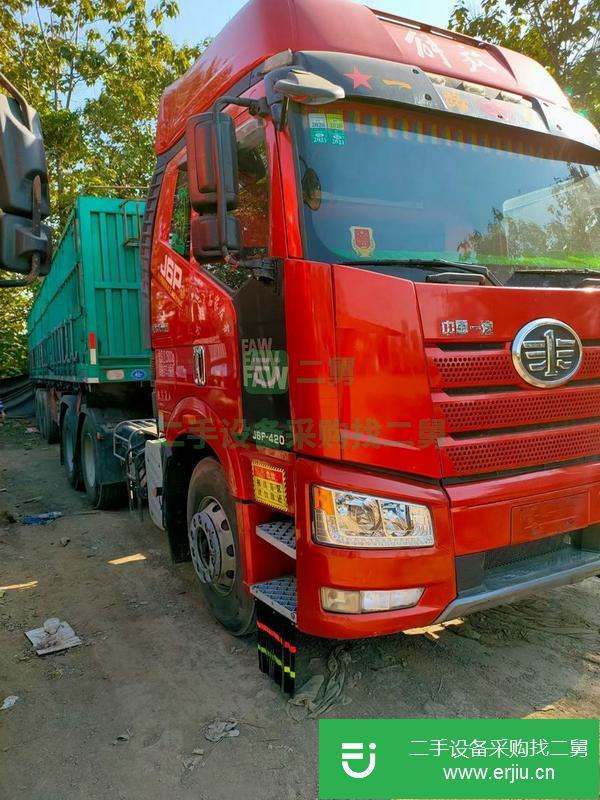 河北出售解放牽引車，420馬力！車況精品！大保險！輪胎9成！