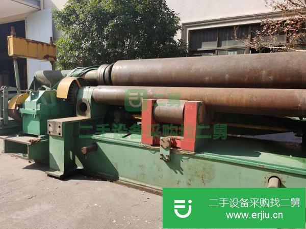 河北出售二手50x3米上輥萬能卷板機帶預彎功能