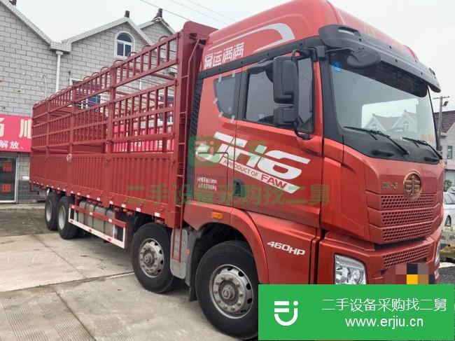 上海出售二手一汽解放前四后八高欄貨車