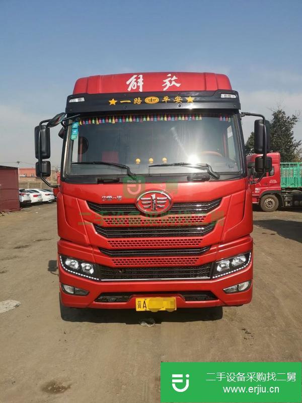 河北出售解放牽引車，430馬力，車況精品帶11米永達掛車