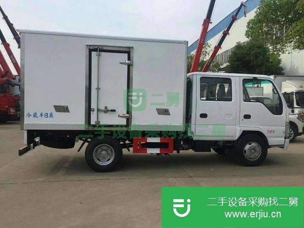 河北出售二手五十鈴國六雙排120馬力冷藏車