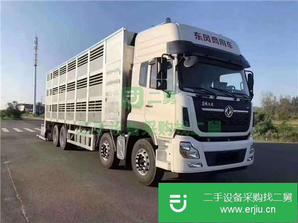 山東出售二手東風天龍國六9米6畜禽運輸車雷諾420馬力