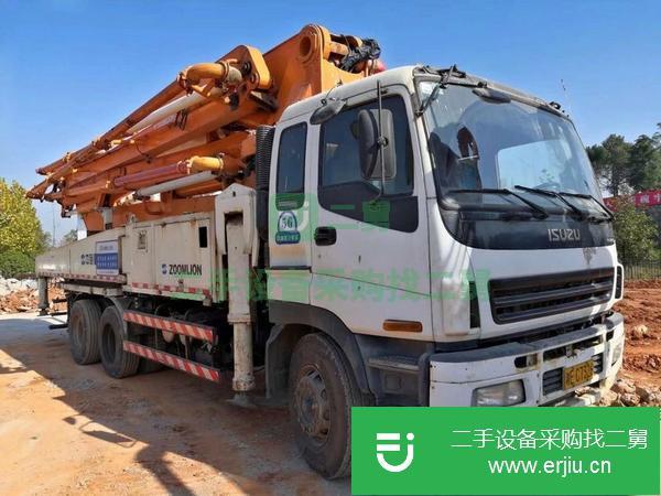 湖南出售二手中聯(lián)底盤47米泵車車況精品手續(xù)齊全包過戶