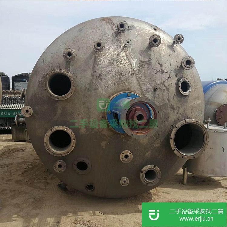 山東出售二手10立方搪瓷反應釜