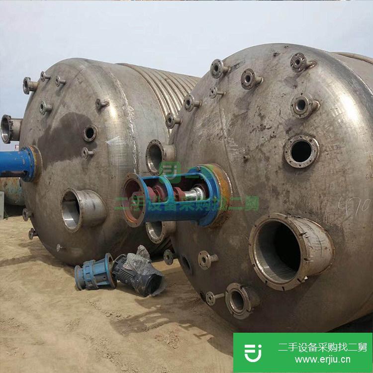 山東出售二手10立方搪瓷反應釜