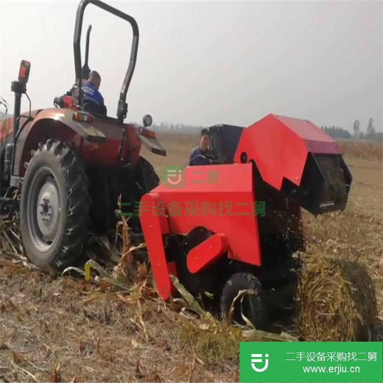 山東出售二手稻草青貯粉碎打捆機(jī)