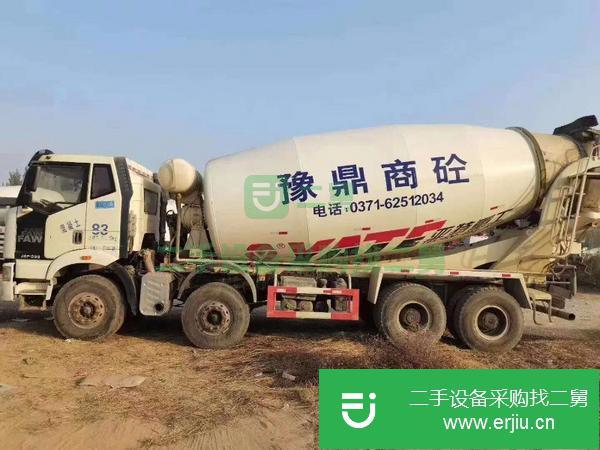 山西出售二手解放大18方攪拌車