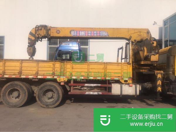 山東出售二手16噸后八輪隨車吊