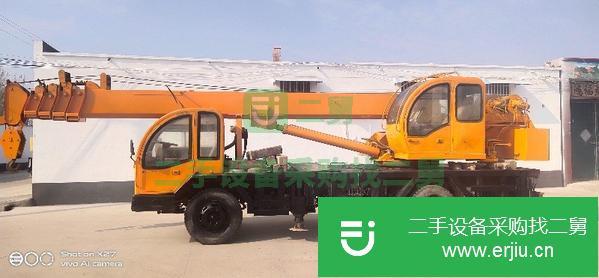 山東出售二手龍昕重工12噸七米五節(jié)吊車油電兩用