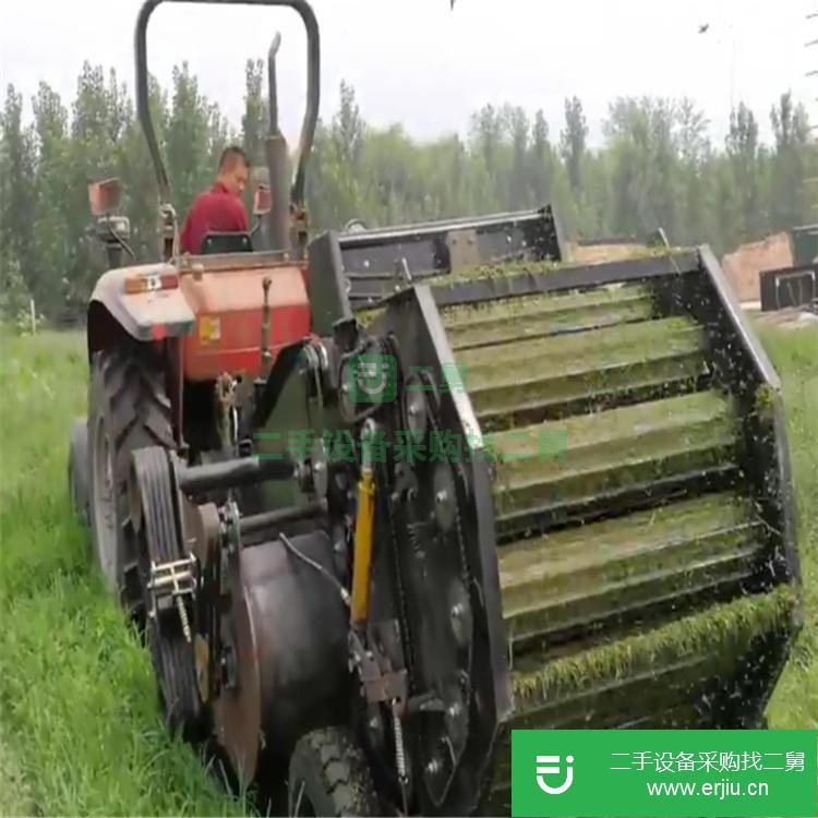山東出售二手稻草青貯粉碎打捆機(jī)