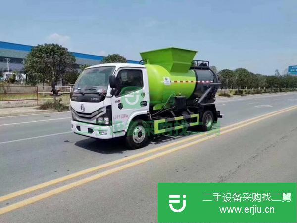 河南出售二手東風多利卡密封餐廚垃圾車