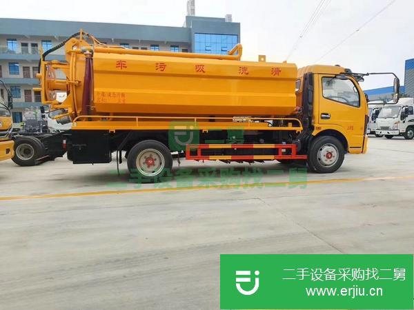 湖北出售二手東風多利卡D7國六清洗吸污車
