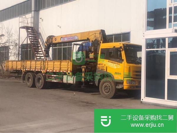 山東出售二手16噸后八輪隨車吊