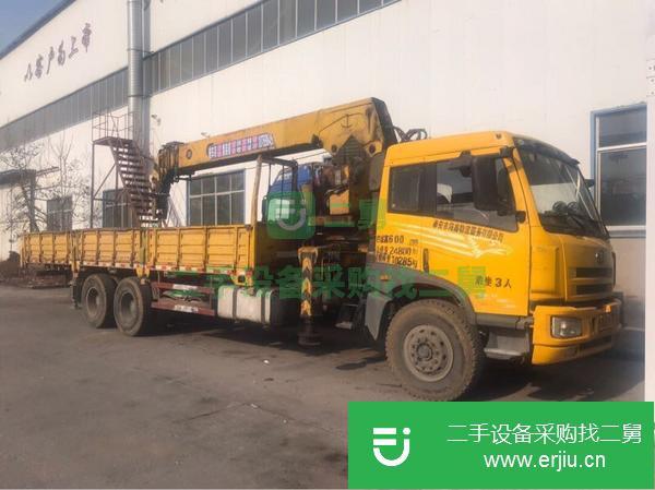 山東出售二手16噸后八輪隨車吊