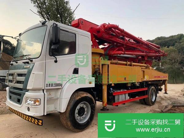江蘇出售二手18年三一兩橋37米泵車