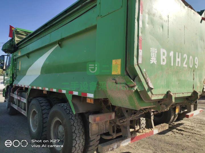 出售二手18年的國(guó)五歐曼ETX后八輪自卸車