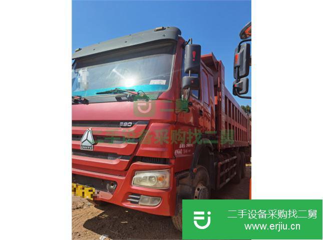 江西出售二手豪沃380馬力后八輪自卸車