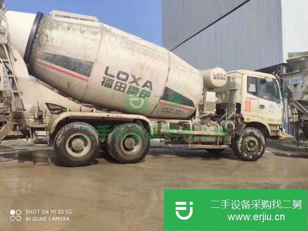 陜西出售二手13年福田雷薩12方攪拌罐車