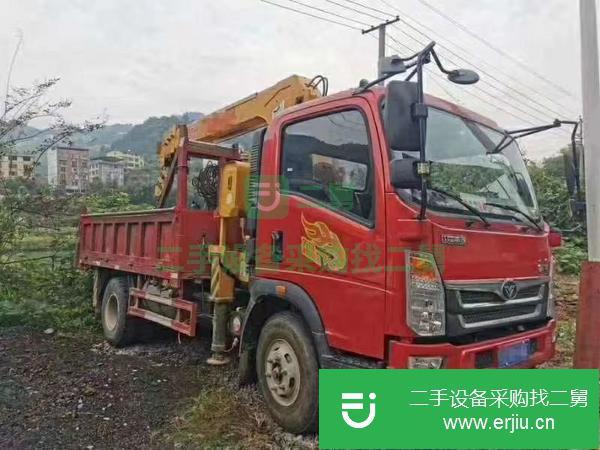 湖北出售二手5噸藍牌隨車吊