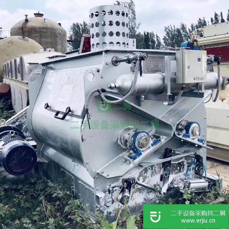 山東出售二手不銹鋼雙軸槳葉混合機(jī)