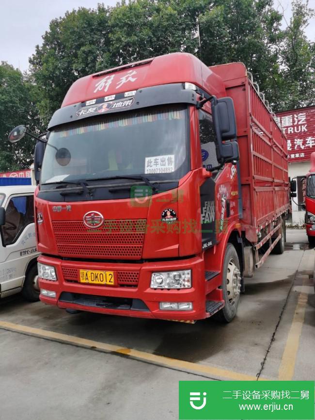 湖北出售二手一汽解放6米8高欄貨車