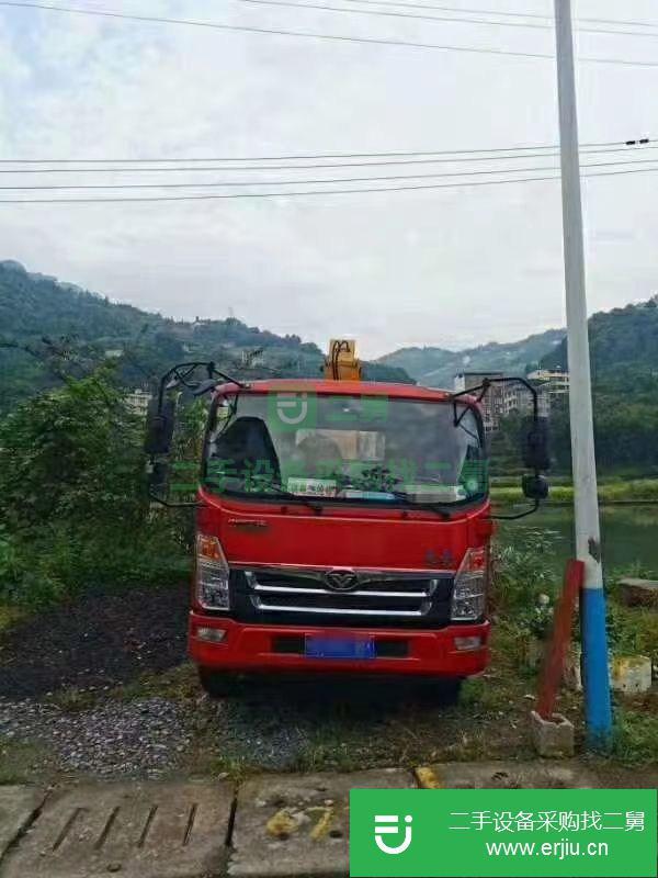 湖北出售二手5噸藍牌隨車吊
