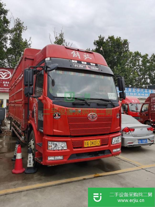 湖北出售二手一汽解放6米8高欄貨車