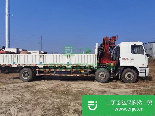 湖北出售二手華凌星馬8噸折臂隨車吊