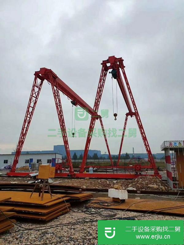 山東出售二手5噸跨度12米龍門吊