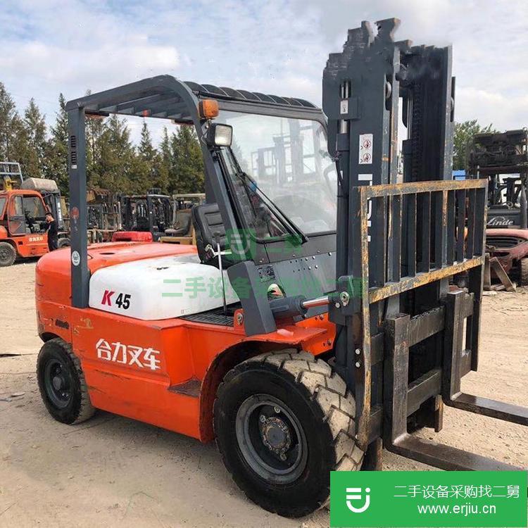 上海出售二手合力4.5噸柴油內燃升叉車