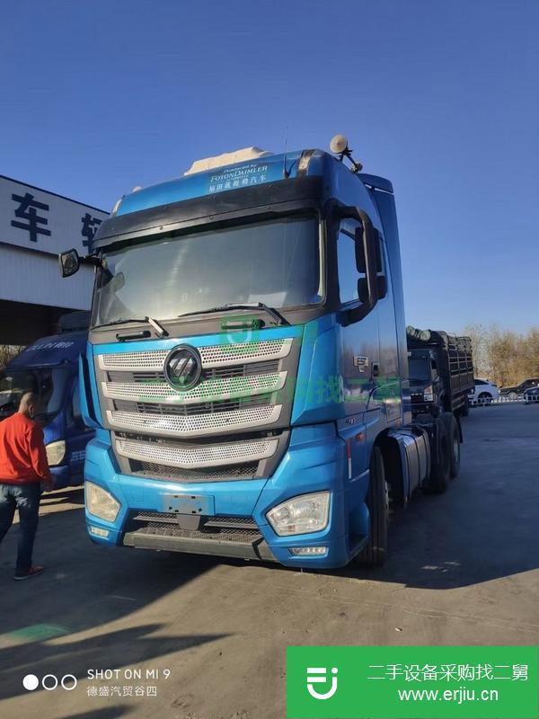 河北出售二手歐曼牽引車，490馬力雙驅高頂平地板，16速