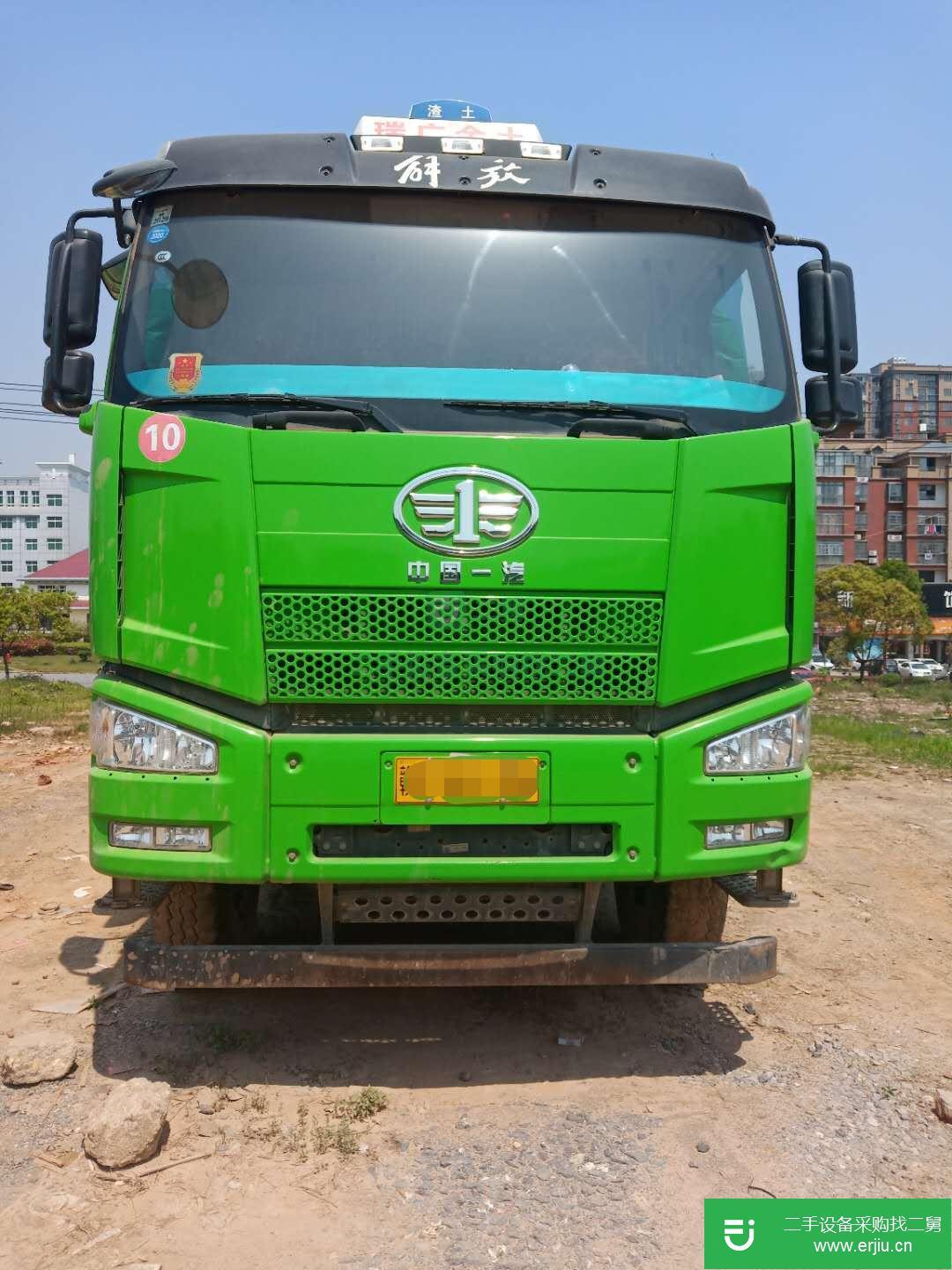 江西出售二手解放J6P后八輪環保自卸車