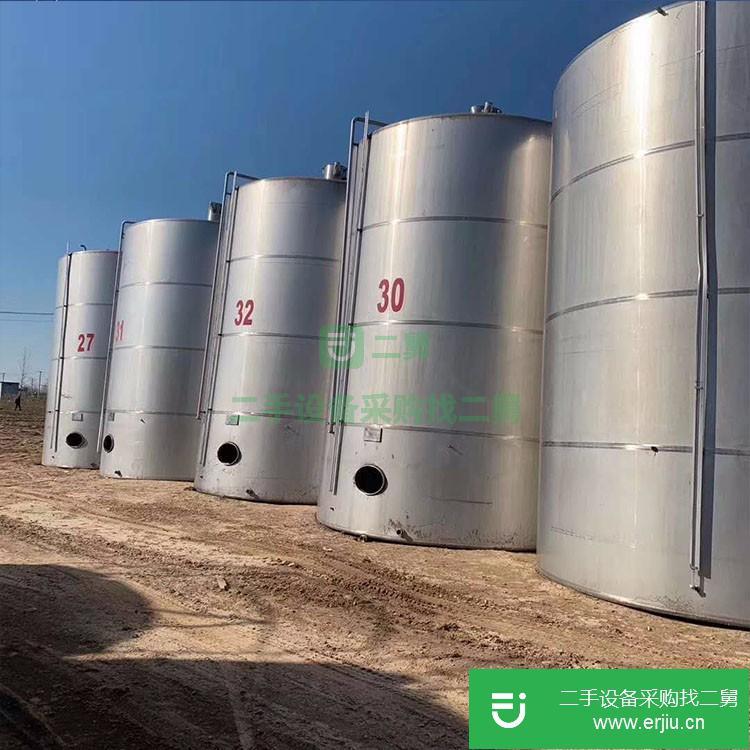 山東出售二手化工不銹鋼儲罐
