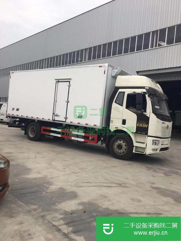 湖北出售二手解放J6L單橋6.8米冷藏車