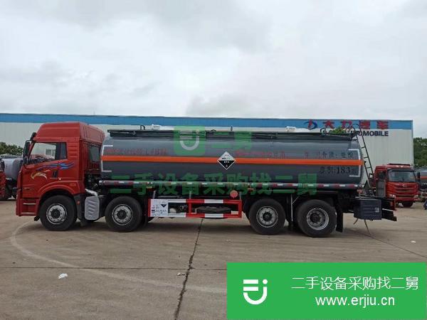 江蘇出售二手20噸解放前四后六液堿腐蝕品罐式油罐車