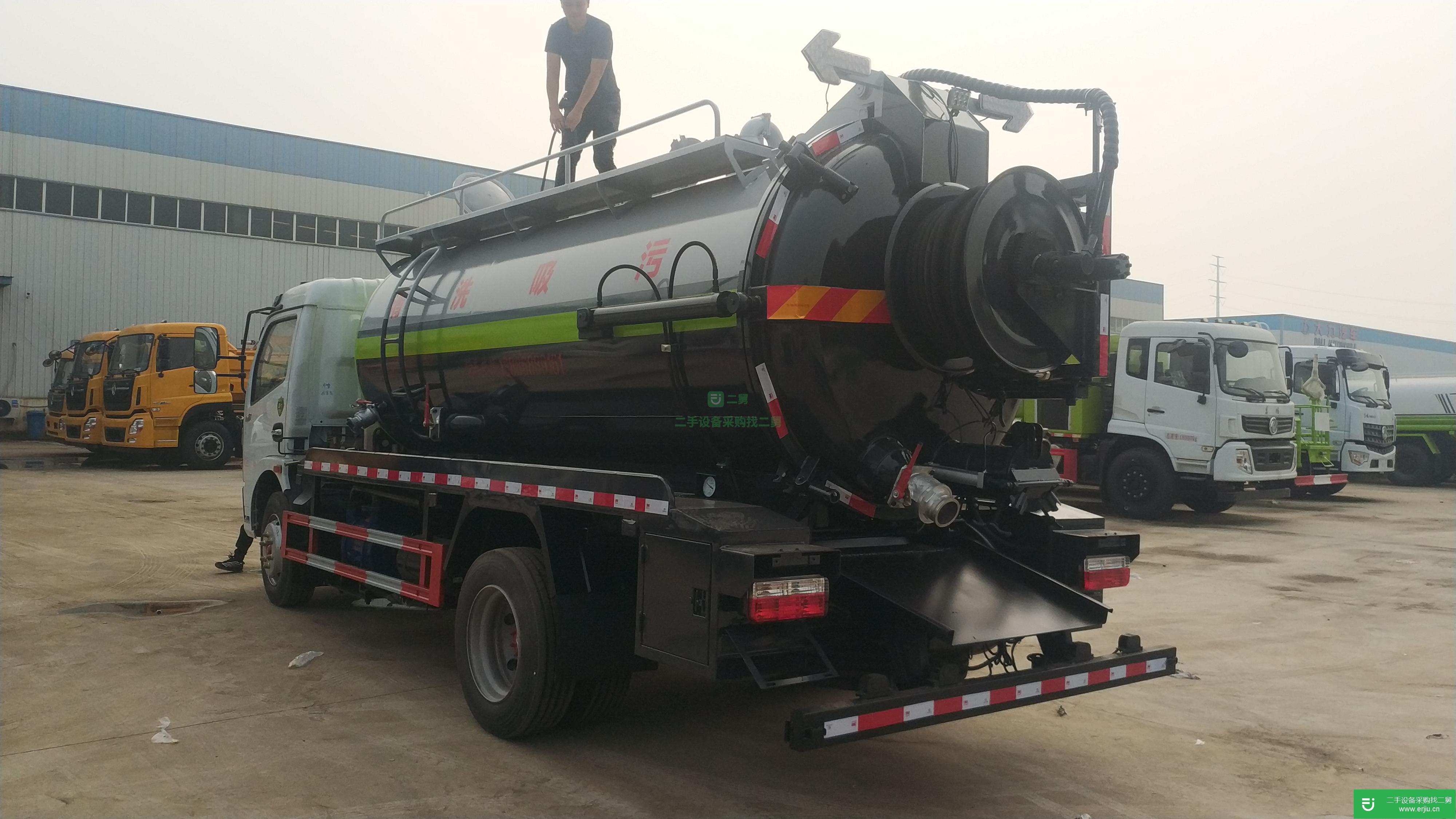 湖北出售二手東風多利卡10方清洗吸污車