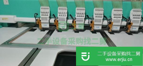 山東出售二手越美高速機繡花機9針28頭360頭距